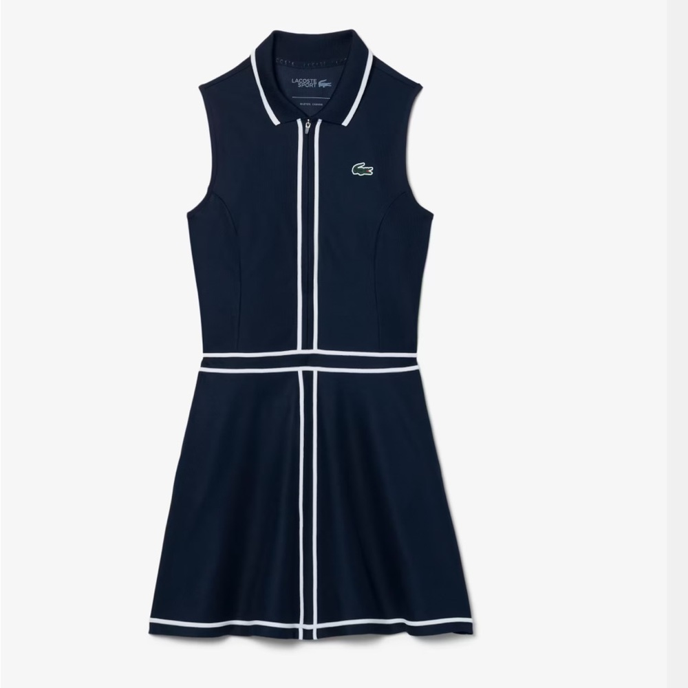 Lacoste Navy Sleeveless Dress